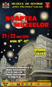 Noaptea Muzeelor 21 mai 2016